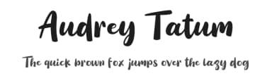 Audrey Tatum by Akhmad Reza Fauzi — Script Handwritten Font — thumbnail 1