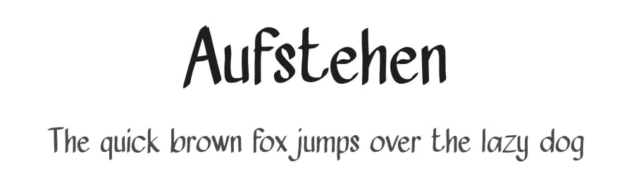 Aufstehen by Studio Hello Good — Script Handwritten Font