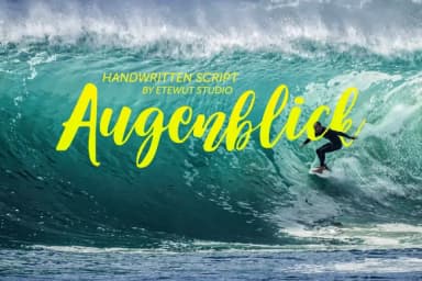 Augenblick Font by Etewut — Script Handwritten Font — thumbnail 7