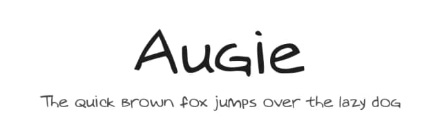 Augie by Emerald City Fontwerks — Script Handwritten Font
