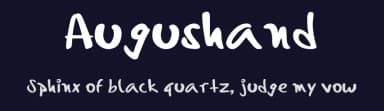 Augushand by Augusto Lozano — Script Handwritten Font — thumbnail 2