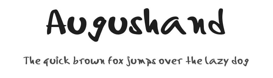 Augushand by Augusto Lozano — Script Handwritten Font