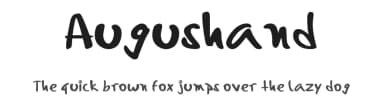 Augushand by Augusto Lozano — Script Handwritten Font — thumbnail 1