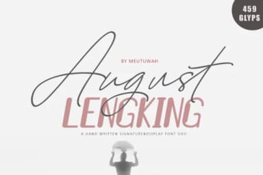 August Lengking Duo Font by Meutuwah — Script Handwritten Font — thumbnail 1
