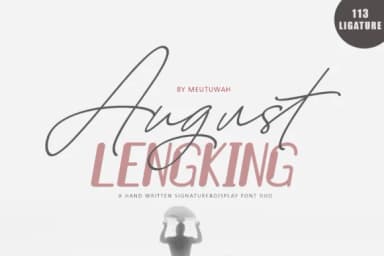August Lengking Duo Font by Meutuwah — Script Handwritten Font — thumbnail 7