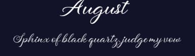 August by August Calligraphy — Script Handwritten Font — thumbnail 2