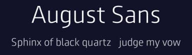 August Sans by ingoFonts — Sans Serif Font — thumbnail 2