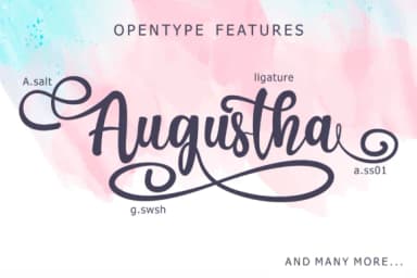 Augustha Font by figuree studio — Script Handwritten Font — thumbnail 3