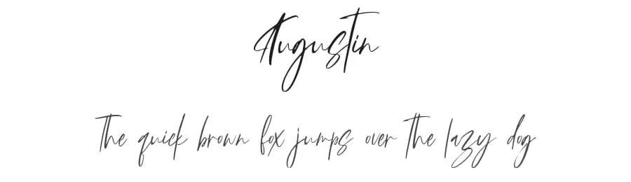 Augustin by Achmad Yani — Script Handwritten Font