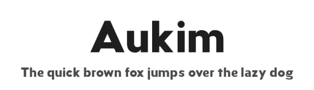 Aukim by AukimVisuel — Sans Serif Font