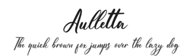 Aulletta by NanaNissa — Script Handwritten Font — thumbnail 1