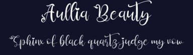Aullia Beauty by Perspectype Studio - Letterena.com — Script Handwritten Font — thumbnail 2