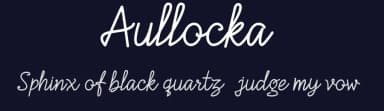 Aullocka by inst.ink!type — Script Handwritten Font — thumbnail 2