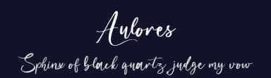 Aulores by Hugefonts — Script Handwritten Font — thumbnail 2