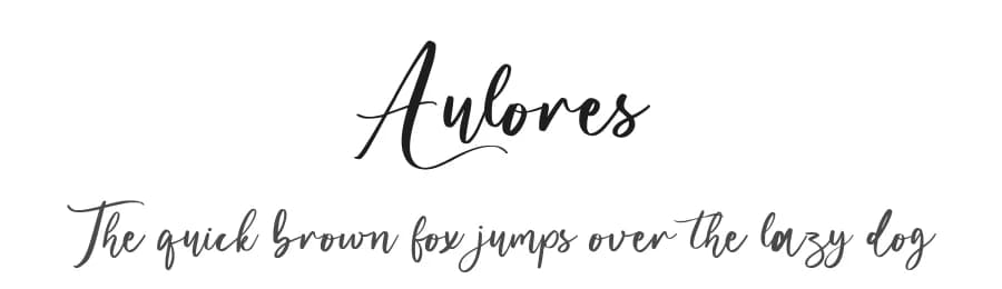 Aulores by Hugefonts — Script Handwritten Font