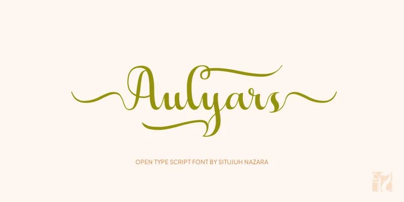 Aulyars Font by Situjuh — Script Handwritten Font