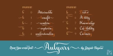Aulyars Font by Situjuh — Script Handwritten Font — thumbnail 2