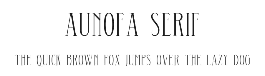 Aunofa Serif by Konstantine Studio — Serif Font