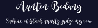 Aunten Bedany by Eknoji Studio — Script Handwritten Font — thumbnail 2