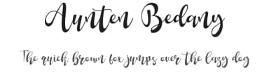 Aunten Bedany by Eknoji Studio — Script Handwritten Font — thumbnail 1