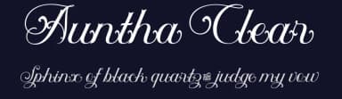 Auntha Clear by twinletter — Script Handwritten Font — thumbnail 2
