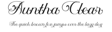 Auntha Clear by twinletter — Script Handwritten Font — thumbnail 1