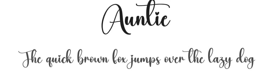 Auntie by Scratchones — Script Handwritten Font