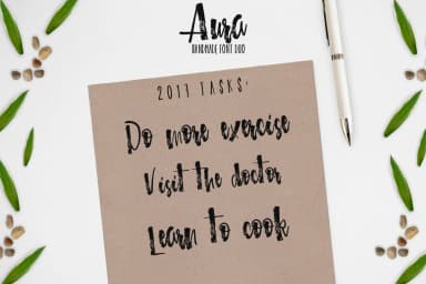 Aura Font by Latin Vibes — Script Handwritten Font — thumbnail 4