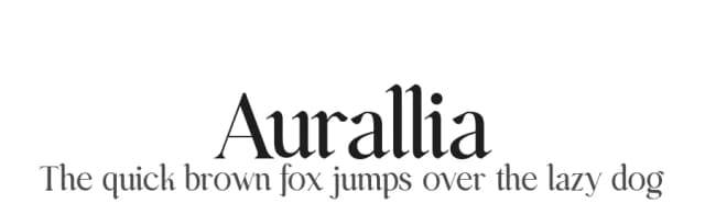 Aurallia by Handpik — Serif Font