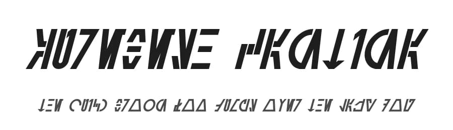 Aurebesh Cantina by Pixel Sagas — Dingbats Font