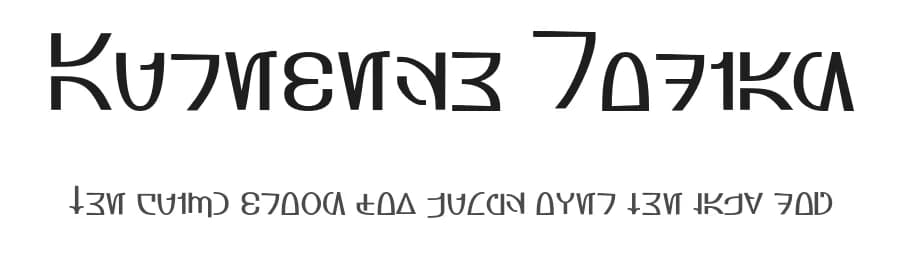 Aurebesh Rodian by AurekFonts — Dingbats Font — preview 1