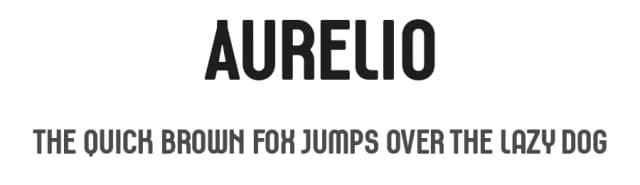 Aurelio by NowType — Sans Serif Font
