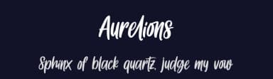 Aurelions by Four Lines — Script Handwritten Font — thumbnail 2