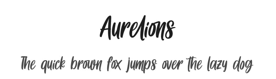 Aurelions by Four Lines — Script Handwritten Font