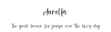 Aurella by Kong Font — Script Handwritten Font — thumbnail 1