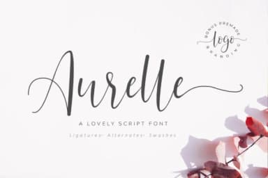 Aurelle Font by sancreastd. — Script Handwritten Font — thumbnail 1