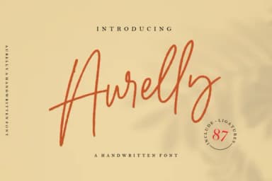 Aurelly Font by Geranium.co — Script Handwritten Font — thumbnail 1