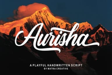 Aurisha Script Font by Matra Creative — Script Handwritten Font — thumbnail 6