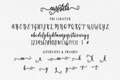 Auristela Script Font by zulkhairilettering — Script Handwritten Font — thumbnail 5