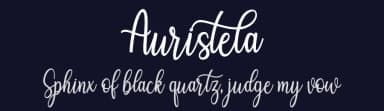 Auristela by zulkhairilettering — Script Handwritten Font — thumbnail 2