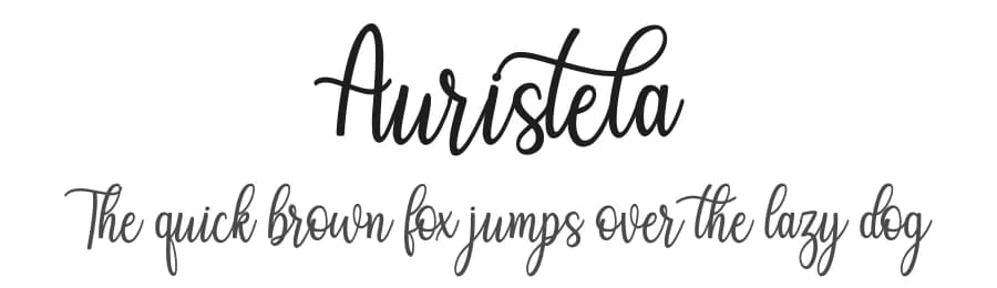 Auristela by zulkhairilettering — Script Handwritten Font