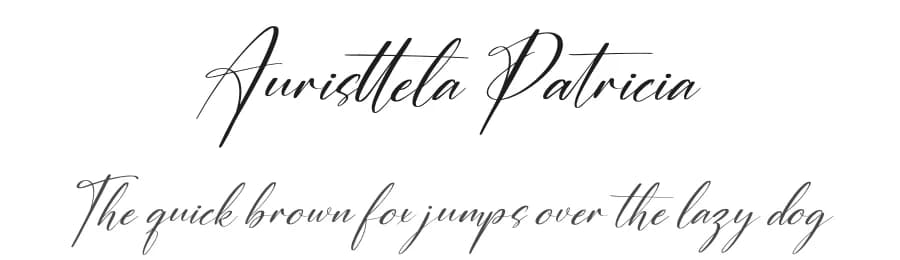 Auristtela Patricia by Perspectype Studio - Letterena.com — Script Handwritten Font