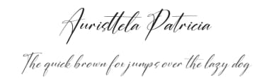 Auristtela Patricia by Perspectype Studio - Letterena.com — Script Handwritten Font — thumbnail 1
