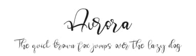 Aurora by Letterara — Script Handwritten Font — thumbnail 1