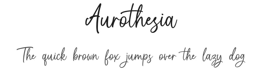 Aurothesia by Sizimon.id — Script Handwritten Font