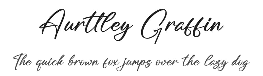 Aurttley Graffin by Letterena Studios — Script Handwritten Font