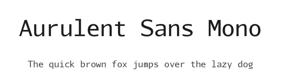 Aurulent Sans Mono by Stephen G. Hartke — Sans Serif Font