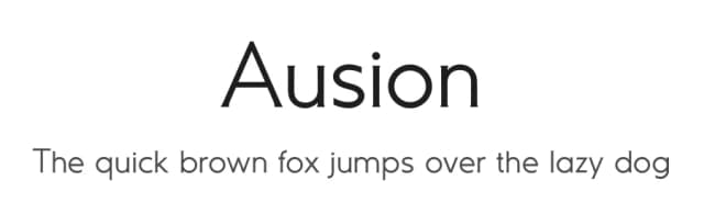 Ausion by andfonts — Serif Font