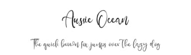 Aussie Ocean by Kong Font — Script Handwritten Font — thumbnail 1