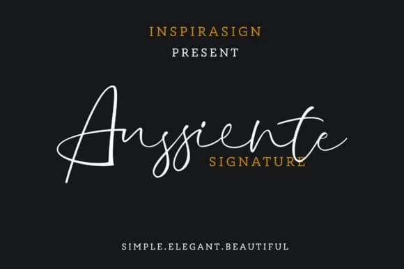 Aussiente Font by InspiraType — Script Handwritten Font